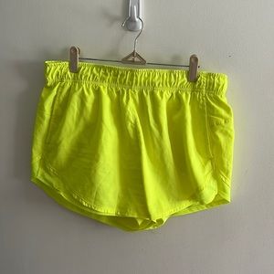 Athletic neon shorts